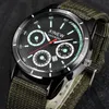 Wristwatches XI Marka Oryginalne zegarki Mężczyźni Nylon Pasek Casual Kalendarz Kwarcowy Zegarek Wrist Black Nouveau Montre Homme de Marque Mode 2021