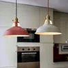 Pendant lamp Retro Industrial Style Colorful Restaurant Kitchen Home Lamp Vintage Hanging Light E27 Iron Lampshade Decorative Lamps