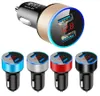 Double USB chargeurs de voiture 2.4A LED affichage allume-cigare chargeur rapide adaptateur allume-cigare