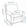 Krzesło all-inclusive Cover Jacquard Fotel Single Sofa Slipbover Spandex Kanapa Protector Sillas de Oficiina 211116