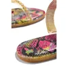 Rivet Slippers Flats Beach Shoes Women Rainbow Crystal Ladies Snakeskin Transparent Female Casual Mixed Color Big 220307 Size