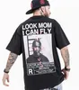 T-shirts hommes T-shirts hommes haut pour femme Look maman je peux voler T-shirts Style Hip Hop manches courtes Harajuku imprimer