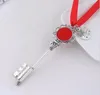 Christmas Keychain Santa Claus Magic Key Ring Xmas Tree Ornament Snowflake Shape Hanging Pendent With lanyard Festival Gift For Friends