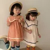 Robe 2021 nouveau été marine col Style japonais et coréen robe pour filles vêtements pour enfants enfants vêtements filles Q0716