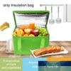 Lunchbox Koeler Levering Cake Thermische Picknick Geïsoleerde Tas Voedsel Grote Capaciteit Waterdichte Ijs Pack Aluminium Folie opvouwbaar