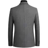Erkek yün karışımları erkek ceket bahar akıllı sıradan kat katı katı iki düğme moda erkek kat ve ceketler erkek tek parça blazer üst takım viol