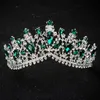 Kmvexo Europese ontwerp kristal grote prinses koningin kronen huwelijk bruiloft bruiloft haar accessoires sieraden bruid tiaras hoofdbanden 220216