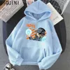 Akudama Drive Hacker Stampa Anime Felpa con cappuccio Abbigliamento per adolescenti Donna Inverno Top Felpa oversize Donna Harajuku Streetwear Wram Y0820