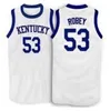 #53 Rick Robey Kentucky Wildcats Basketball-Trikots, blau, weiß, Stickerei, genäht, personalisierbar, Trikot in jeder Größe und mit jedem Namen