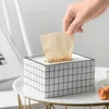 Caixas de lenços de papel guardanapos criativos nórdicos de madeira de madeira de mesa de papel de papel para toalhas de papel de decoração de decoração de decoração de decoração de decoração de desktop armazenamento de armazenamento