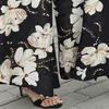 Floral Wide Leg Pants Femmes Vêtements Vintage Pantalon Imprimer Harem Flare Taille Haute Lâche Piste Casual 2019 Été Plus La Taille Q0801