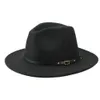 Novos chapéus do Panamá elegante e moda cor de cor sólida hat women hat sun hat masculino banda de jazz plana de largura