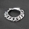 95g Poids Hip-Hop Bijoux Hommes Cadeaux En Acier Inoxydable Gourmette Chaîne Coulée Cubaine Chaîne Bracelet Bracelet 17mm 8.66 pouces