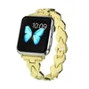 Women Ladies Paspaps Pasek do Apple Watch Ultra 49mm 41mm 45 mm 42 mm 38 mm 40 mm 44 mm metalowy metalowy pasek bransoletki ze obserwacyjną Seria IWatch Seria 8 7 6 SE 5 4 3