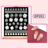 Vente chaude Mode Nail Sticker Stickers 3D Relief Fleur Guirlande Nail Sticker Feuille Blanc Couleur DIY Nail Art Outils