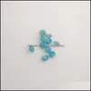 Loose Diamonds Jewelry 232 Good Quality High Temperature Resistance Nano Gems Facet Round 0.8-2.2Mm Dark Opal Aquamarine Greenish Blue Synth