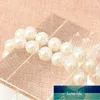 Chains 10mm Fashion Jewelry White Color Chain Imitation Pearls Necklace 18inch For Women Party Wedding Bride H8301