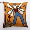 Pillow Case Embroideried Cushions Covers Embroidery Picasso Abstract Paintings Cushion Cover Red Pillows Y200104203E