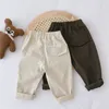 İlkbahar Sonbahar Bebek Pantolon Katı Erkek Pantolon Moda Çocuklar Pantolon Kısa Çocuk Kot Çocuk Giyim 20220303 H1