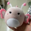 Squishy 10cm Peluche Giocattolo Pluvello Portachiavi Cartoon Pelice Animali Rabbit Granchio Ape Farfalle Koala Triceratop Molle Giocattoli di Natale Regali di Natale per bambini