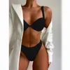 Bikini taille haute Push Up Maillot de bain Femme Set Sexy Femmes Maillots de bain Biquini Maillot de bain Maillots de bain Beachwear 210621