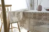 white crochet tablecloth