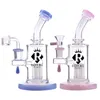 Royal Glass Bongs 6 arm tree perc thick water Pipe Heady Dab Rigs hookahs Beaker Shisha with 14mm bowl 7''