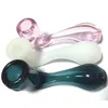 Labs Sherlock Glass Smoking Pipe Hand Cigarette Tobacco Spoon Tubos para Herb Seco Glass Oil Burner Pipe