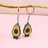 Avocado Keychain Push Cute Creative School Bag Small Change Silicone Backpack Pendant Small Gift G1019