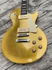 Anpassad guld Top Electric Guitar 1PC Bodyneck Bone Nut01231756628