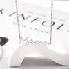 Delicate Letter Mama Necklace Mothers Love Pendant Jewelry Minimal Necklace for Mom Birthday Mother Day Gifts-Z 156 U2