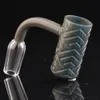 Quartz Roken Accessoires Banger Met Diepe Carving Patroon 20mm Kom 72mm Lengte 10mm 18mm 14mm Mannelijke Vrouwelijke Joint DAB RIG 813