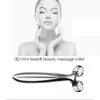 3D Roller Massager 360 Rotera Silver Tunn Face Full Body Shape Massager Lifting Wrinkle Remover Facial Massage Avkopplingsverktyg