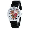 Kreskówka Święty Mikołaj i wzór reniferowy silikonowy pasek zegarek słodki dzieciak zegarek mody kwarc