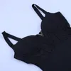 Ocstrade الصيف مثير رايون ضمادة اللباس الوافدين جديد شبكة إدراج المرأة ضمادة اللباس الأسود حزب ليلة نادي bodycon اللباس 210309