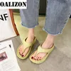 Lady Flip Flops Summer Girls Flat Thong Sandal Slippers Female Beach Soft Loafers Slides Mules Woman Shoes
