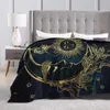 Blankets Crescent With Feather Sun Down Blanket Plush Soft Suitable For Bed And Sofa 80X60 Inches