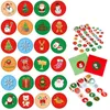 Confezioni regalo 500 pezzi Etichette per sigilli natalizi Adesivo per buste Decorazioni natalizie fai-da-te Forniture per feste Carte Adesivi per etichette