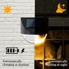 ソーラーライトフェンスミラーライト、デッキステップパティオトランジーガーデンコートヤード装飾のための1パック防水LED屋外壁照明