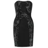 Ocstrade Sequined Bandage Dress Arrival Sexy Balck Bodycon Summer Women Mini Club Party Outfits 210527