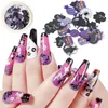 Adesivi Decalcomanie Halloween Zucca Multicolor Fantasma Ragno Strega Nail Art Decor Prud22