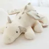 1pc Flying Dragon Plush Toy Green White Cute Fluffy with Wings Life-like Pterosauria Pillow Kids s Gift for Boy 210728