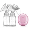 Automatic wireless cordless portable handsfree double silicone electric baby feeding milk suction breast pump 3 colors