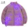 womens winter coats purple