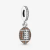 Gioielli di design Bracciale in argento 925 con ciondoli adatti a Pandora Braccialetti con diapositive pendenti per football americano Perline Charms in stile europeo Con perline di Murano