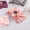 Korea Duży kwiat Newborn Baby Girl Opaski dla dzieci Szyfonowa Nylon Elastyczne Zespoły do ​​włosów Handmade Nakrycia głowy Akcesoria do włosów Nowy