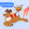 40CM Nuovi giocattoli Fidget Babbo Natale Alce Jigsaw Puzzle Modelli Premendo Bolla di silicone Divertimento Giocattolo di decompressione Regali per bambini Grandi dimensioni