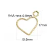 Beadsnice 14K Gold-Filled Heart Pentagram Pendant Charms womens' jewelry