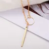 Hot Fashion Casual Chocker Necklace Personality Infinity Cross Pendant Gold Color Choker Necklaces on Neck Women Jewelry