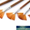 9pcs New Fan Bristle Paint Brush Oil Acrylic Artist Paint Brushes Pen Set Nylon Hair Painting Brush Art Supplies